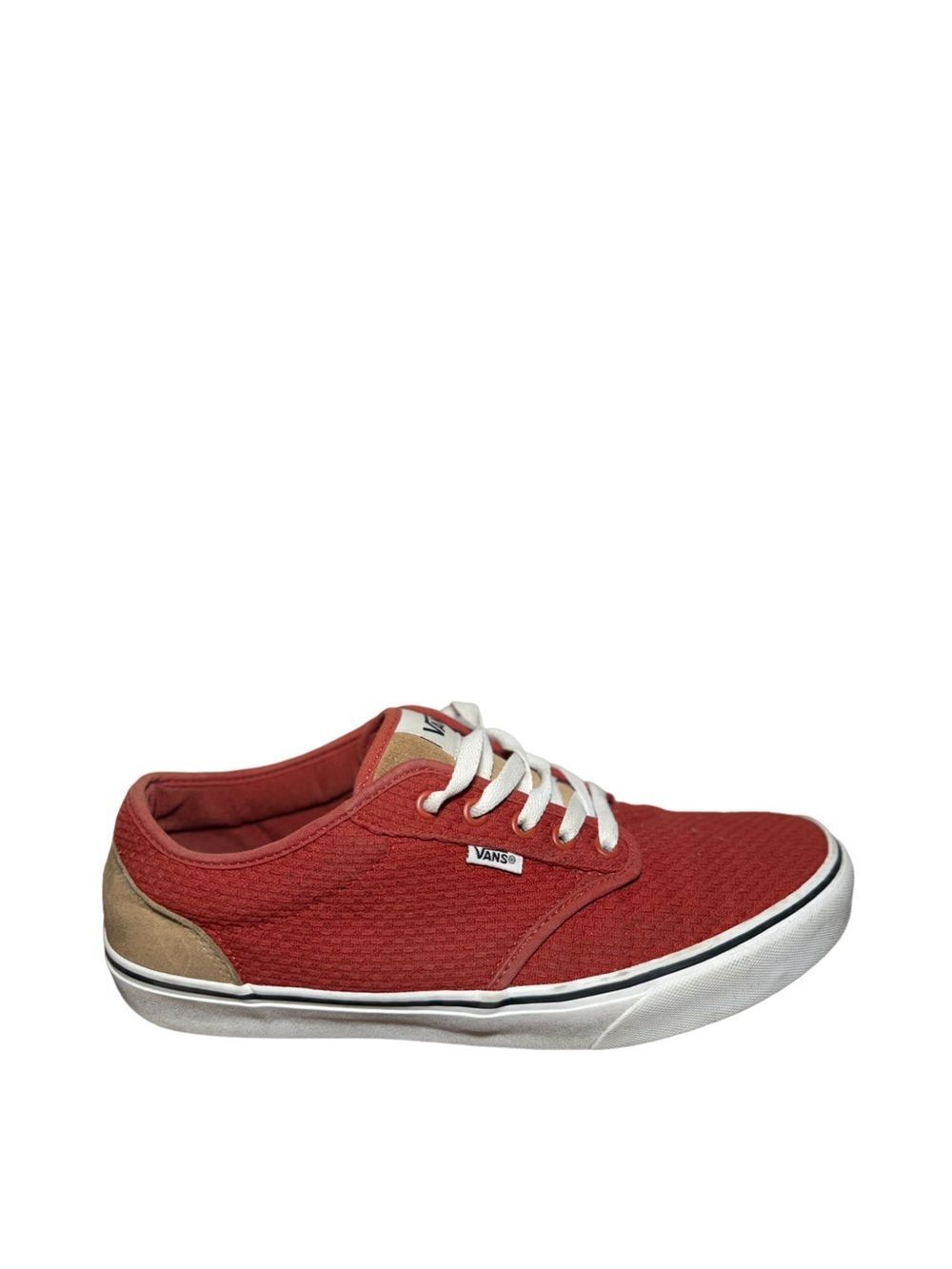 Vans Men’s Red Canvas Low-Top Sneaker size 11.5